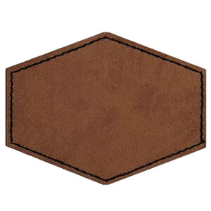 PU Patches – Hexagonal – Coffee – Horizontal PU Patches – Hexagonal – Coffee – Horizontal