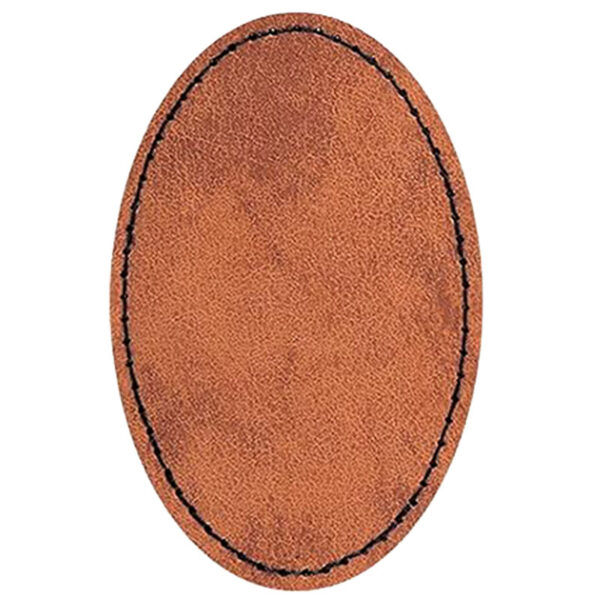Leatherette Patch - Oval - Vertical