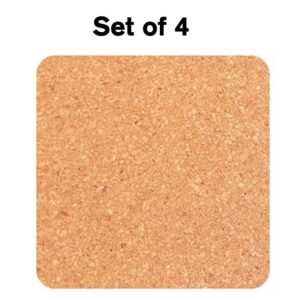 Coasters - Cork - Square - Set of 4