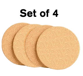 Coasters - Cork - Set of 4