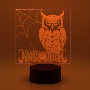 Halloween Glow Display - Happy Owl