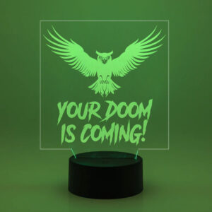 Halloween Glow Display - Doom Owl